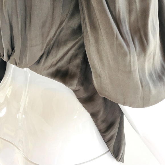 Karen Millen silver grey shawl collar open front designer evening jacket top 6 - Picture 8 of 16